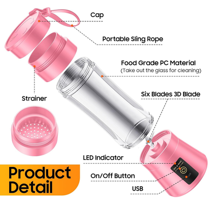 Mini Batidora Portátil con Vaso